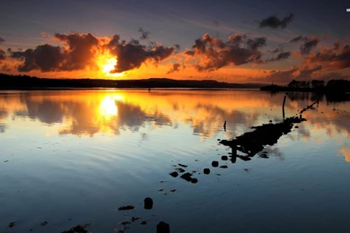 Lake Sunset Wallpapers