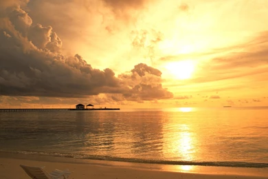 1920x1080 Sea Sunset Desktop PC And Mac Wallpapers