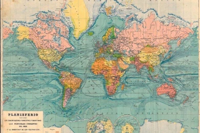 Large World Map HD Wallpapers 14