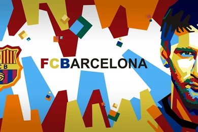 Messi Painting FC Barca