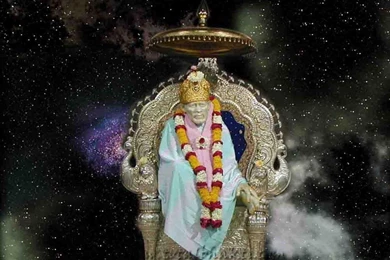 Sai baba Wallpaper, Hindu Wallpaper, Sai Baba Image, Black And ...