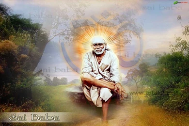 Sai baba Wallpaper, Hindu Wallpaper, Sai Baba Wallpaper, Gray And ...