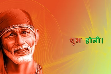 Wallpapers Sai Baba Holi 1920x1080