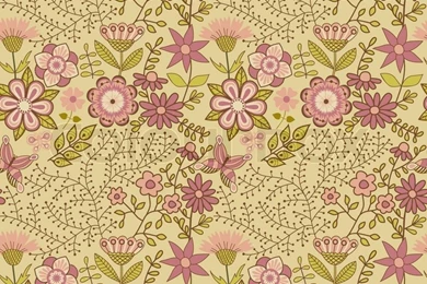 Abstract Floral Background, Summer Theme Seamless Pattern, Vector ...