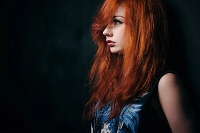 Lovely girl redhead piercing photo wallpaper 2560x1600 ...