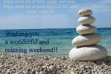 Happy Weekend Summer Sea Quote Wallpapers