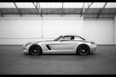 2012 Wheelsandmore Mercedes Benz SLS AMG Silver Wing   Side ...