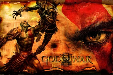 God Of War 3 Golden Logo Desktop Wallpapers 2293