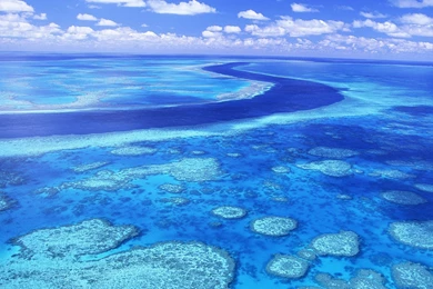 Australia Great Barrier Reef Aerial View Wallpapers