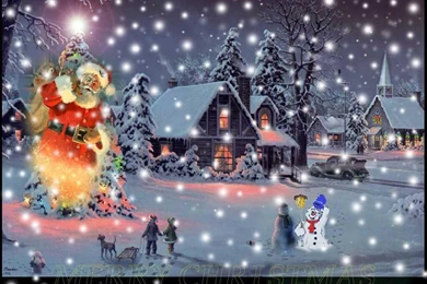 Christmas Wallpaper: Christmas Scene Wallpapers