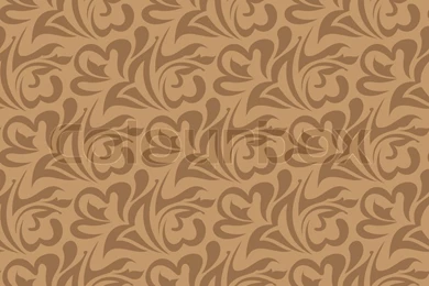 Brown Seamless Wallpapers Pattern Stock Vector