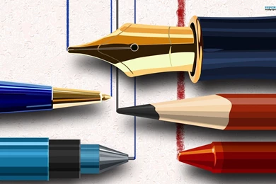 Writing Instruments, Pen, Pencil, Vector, 1920x1200 HD Wallpapers ...