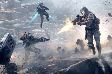 Titanfall Explosive Battle   2560x1600   WHQD 16/10 (Wide Quad ...