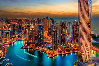 Dubai Marina wallpaper 10401664 Wallpapers