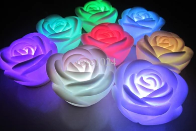Wholesale Led Flashing Rose Light Up Rose Candle Flash Rose Candle ...