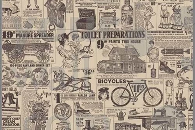 Old Fashion Ads Custom Vintage Wallpaper: 018