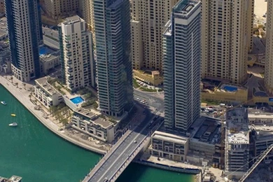 HD Backgrounds Dubai Marina Yacht Club UAE Skyscrapers Bridge ...