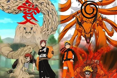 Naruto And Gaara By Cartoon Hd Wallpapers   (