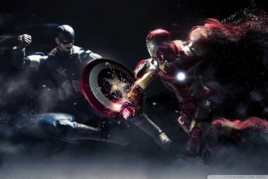 Captain America Vs Iron Man HD Desktop Wallpapers : Widescreen ...