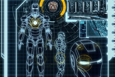 Iron Man Blueprint iPhone 5 Wallpapers (640x1136)