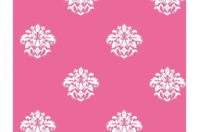 White Spot Damask On Hot Pink Wallpapers KD1720 All 4 Walls Wallpapers