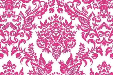 Hot Pink Damask