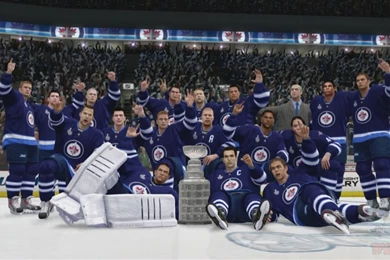 NHL 14   Winnipeg Jets Stanley Cup Championship Celebration   YouTube