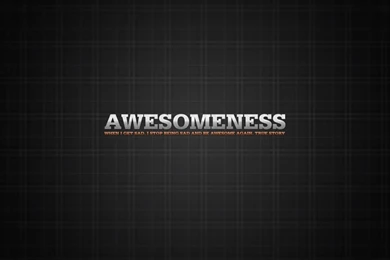 Awesomeness, Full HD 1080p Wallpaper, Funny Quote, True Story Quote