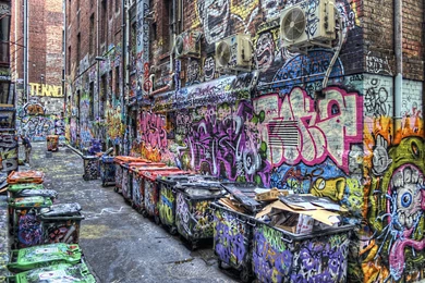 Cities Buildings Urban Art Graffiti Color Paint Wallpapers ...