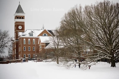 Clemson Girl: Download The Tillman Hall Snow Desktop Backgrounds