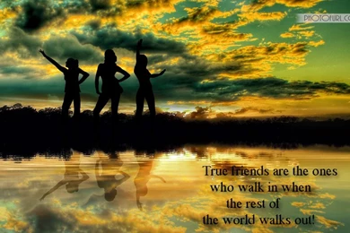 True Friend Friendship Quotes Wallpapers For M
