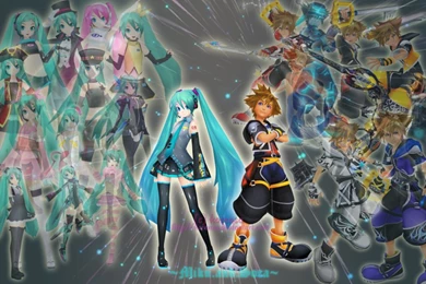Miku And Sora Wallpapers By Karensa On DeviantArt