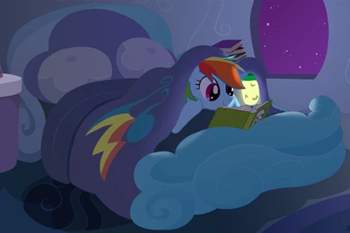 Night Reading Ponies Rainbow Dash Empty My Little Pony: Friendship ...