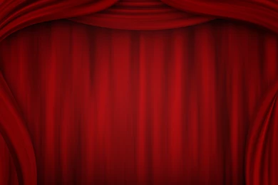 Curtain Wall Feminine Red Curtain Animation