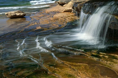 MINERS BEACH LAKE SUPERIOR PICTURED ROCKS NATIONAL LAKESHORE ...