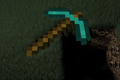 Minecraft Wallpapers Diamond Pickaxe