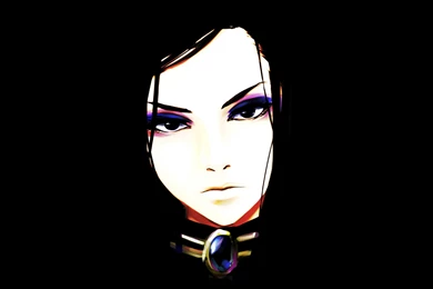 Anime Girls Black Black Backgrounds Black Eyes Black Hair Dark Ergo ...