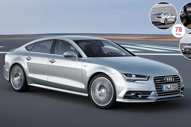2015 Audi A7 Sportback (Florett Silver)   Front
