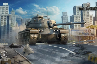 Video Games Tanks August World Of Tanks George S_ Patton M48A1 ...