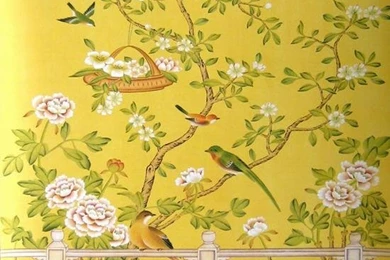 HandPainted Wallpapers CHINOISERIE22 Map Chinoiserie Wallpapers