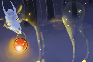 Download Wallpapers 2560x1440 Ghost, Skull, Goat, Jack Lantern ...