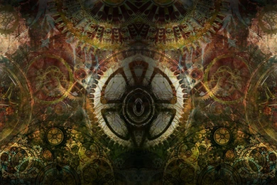 Steampunk Wallpapers 3360x1050   (