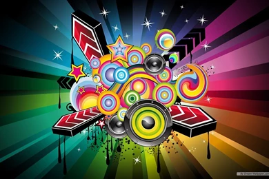 Free Wallpapers   Free Art Wallpapers   Vector Musical Theme 1 ...