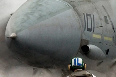 Jet On Aircraft Carrior Taking Off iPhone 5 Wallpapers (640x1136)