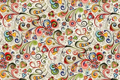 Rossi Florentine Print   Art Nouveau In Red