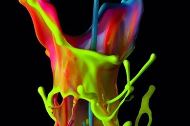 3D Bright Paint Splash   123mobileWallpapers.com