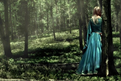 Alone Girl PhotoShoot In Forest Wallpapers   DreamLoveWallpapers