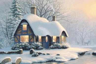NICE COTTAGE WALLPAPER   (