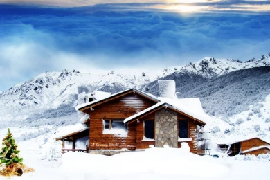 Christmas Cottage 1680 X 1050 Wallpapers