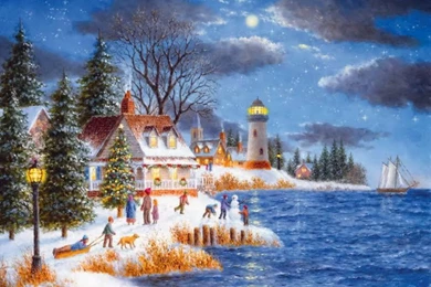 Christmas On The Coast Wallpapers